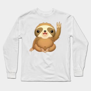 Cute Sloth Long Sleeve T-Shirt